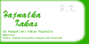 hajnalka kakas business card